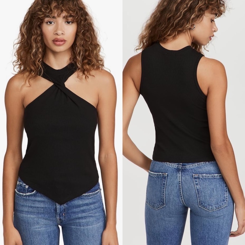 LNA Holter sleeveless twist top
